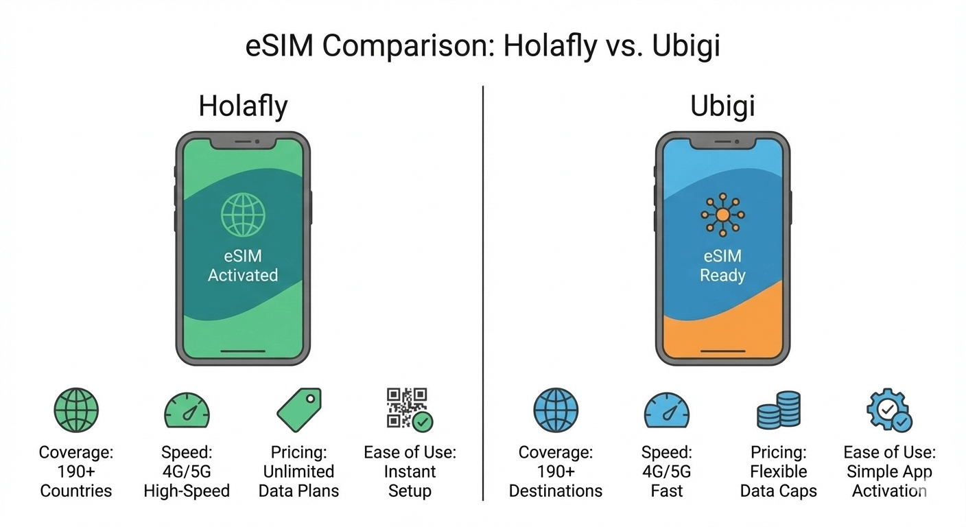 Holafly vs Ubigi Speed Comparison 2026
