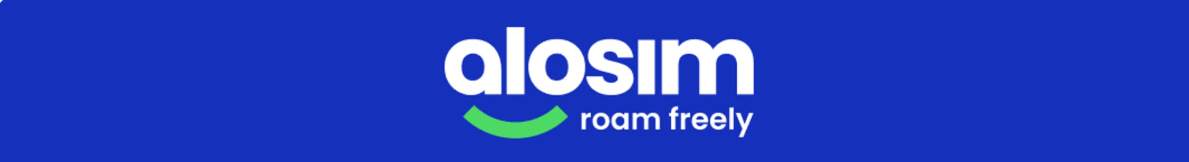 aloSIM aloSIM logo with tagline