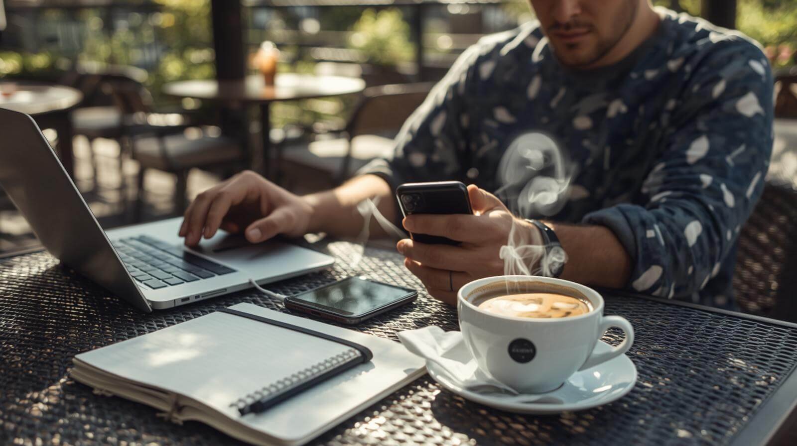 Traveler using hotspot